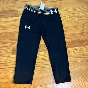 Under Armour Youth Medium Cropped Leggings Heat Gear